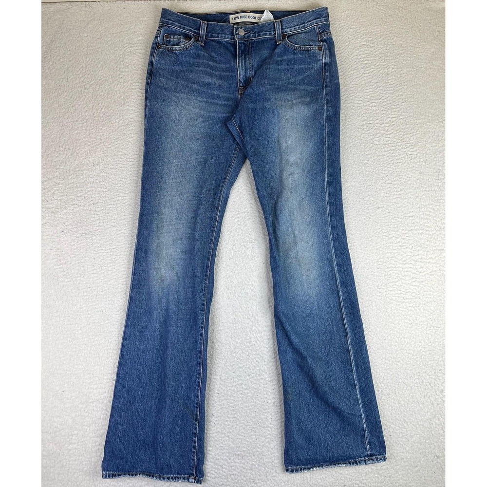 Vintage GAP Bootcut Jeans Women's 10 Long Blue Low Rise 1969 Made In USA